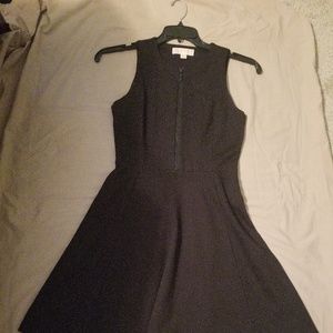 MK black half zip dress